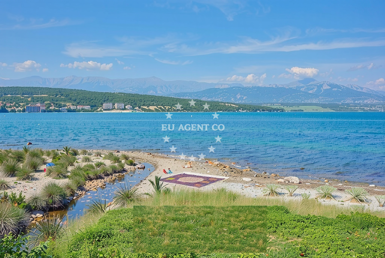 Sea and coastal view of Škrile, Podgradina (Posedarje) Beach in Škrile