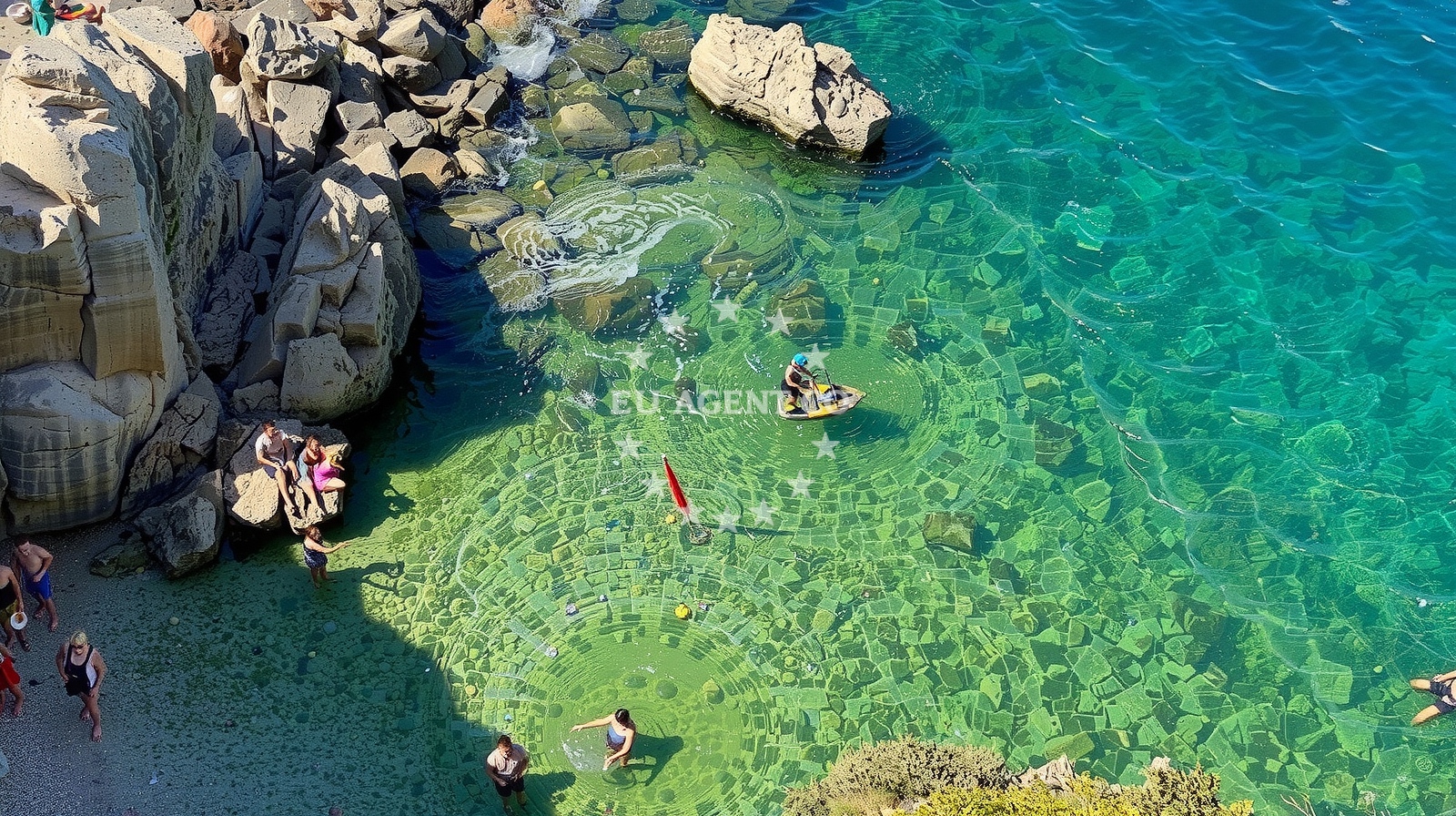 Beach facilities and surroundings at Skrivena Plaza Pod Kovac in Frankopanska 20, Vrbnik