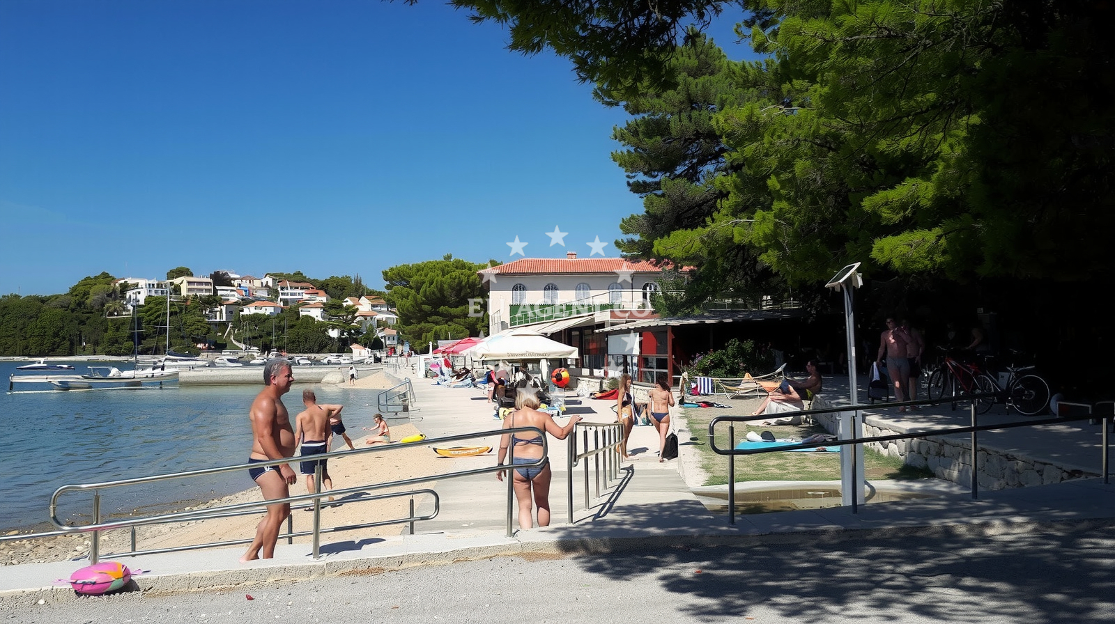 Additional view of Skver beach in Palit 235, Rab