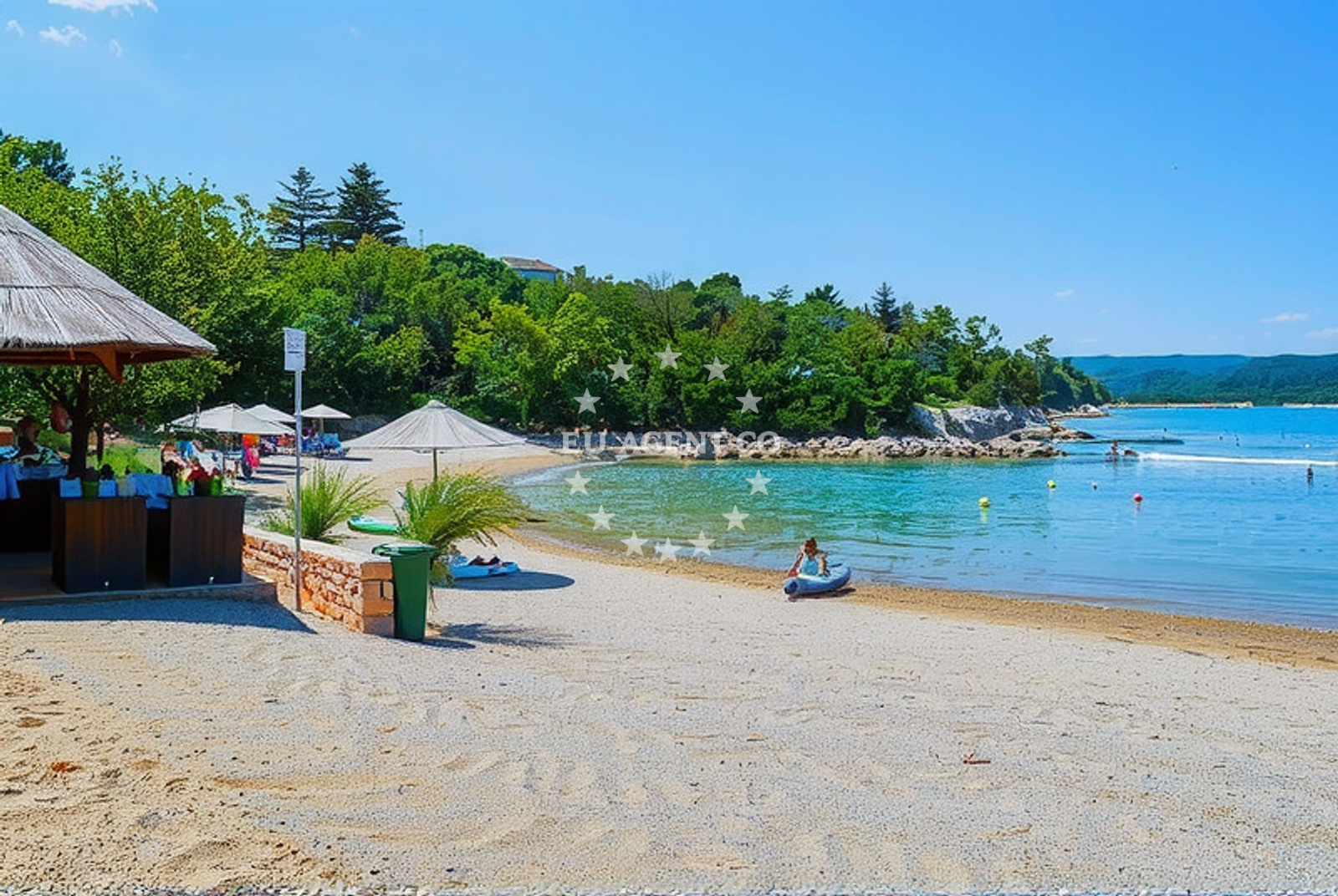 Additional view of Slamni Beach in Klimno 16e, Klimno