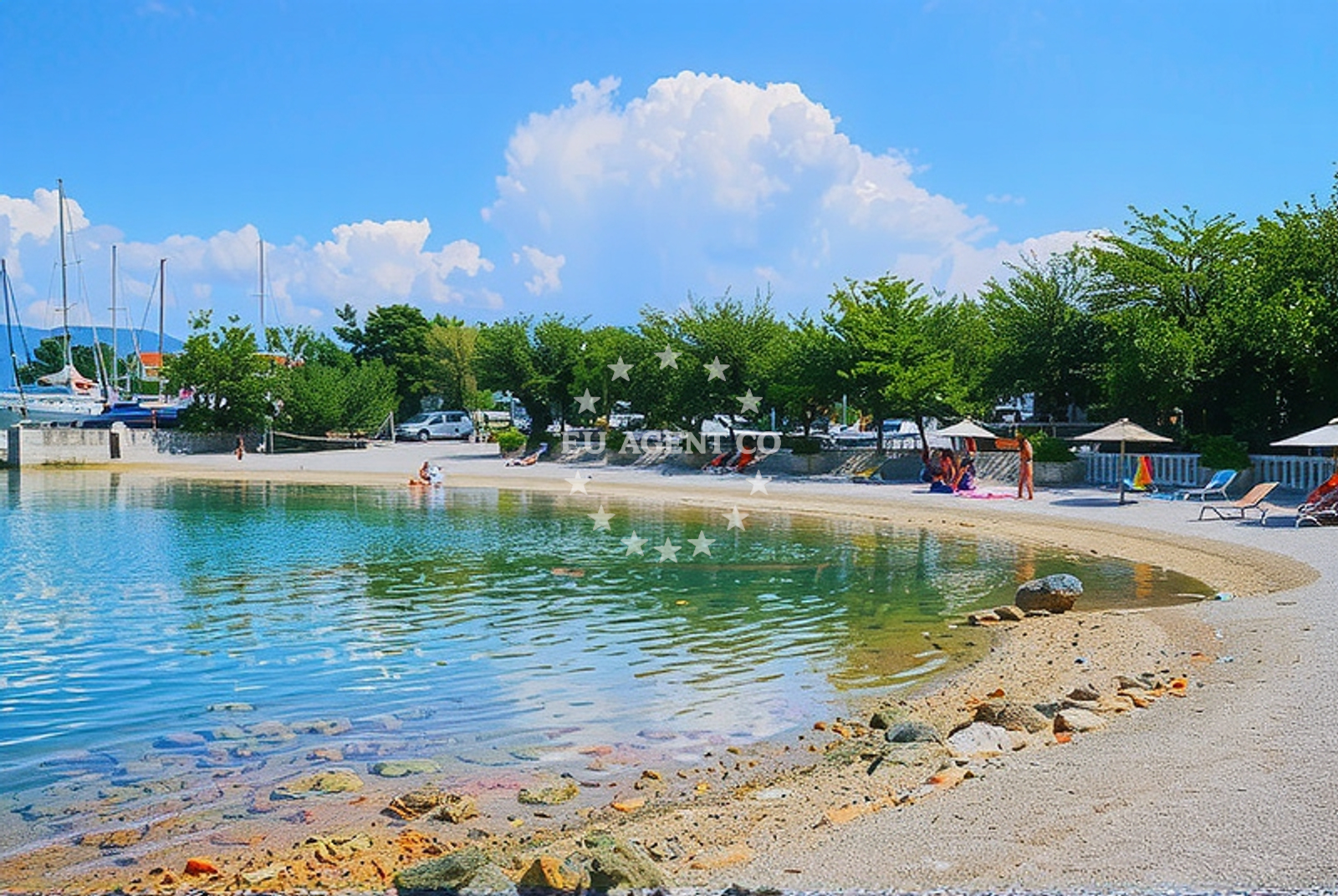 Additional view of Slamni Beach in Klimno 16e, Klimno