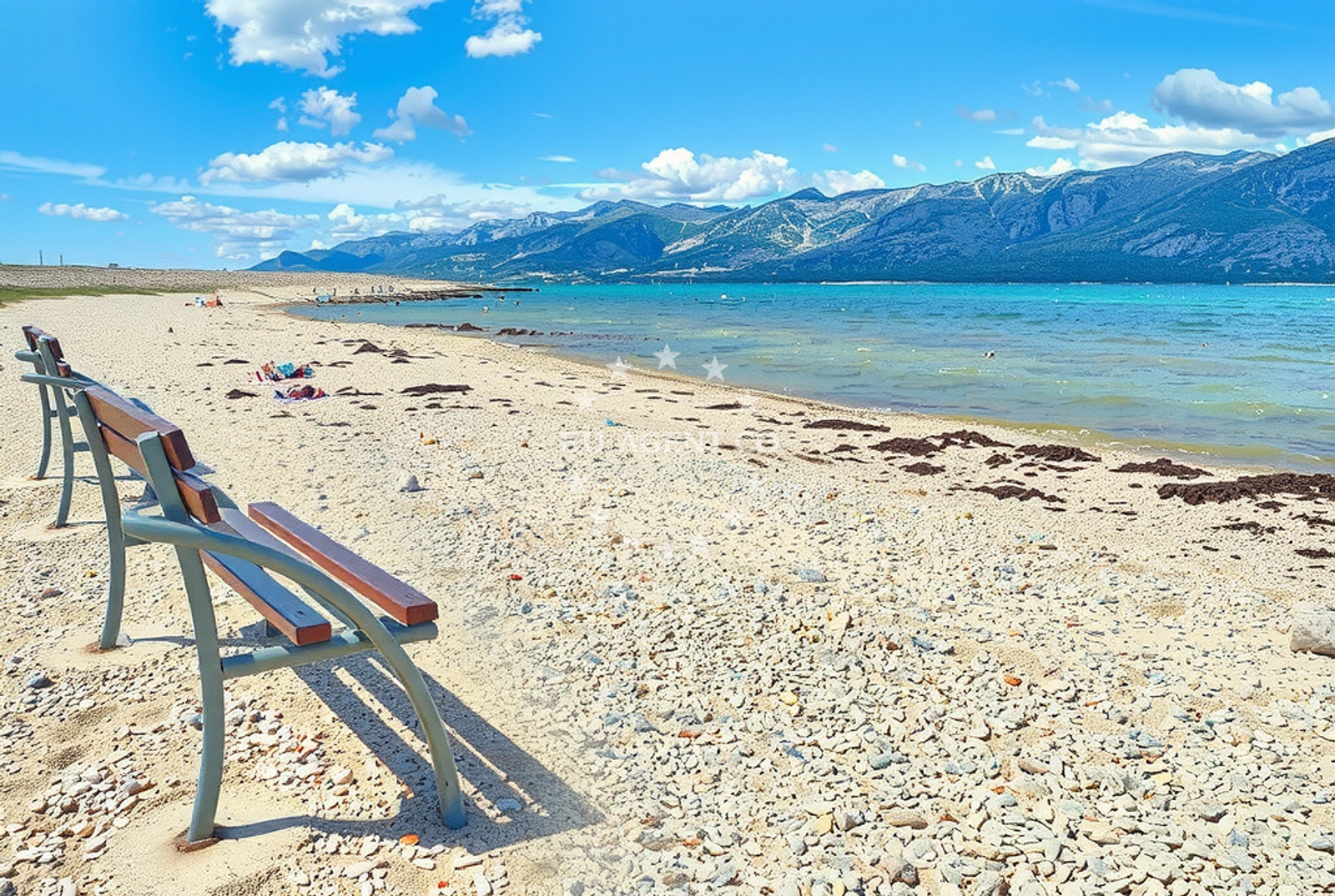 Overview of Slana (dog beach), Ražanac Beach in Slana (plaža za pse)