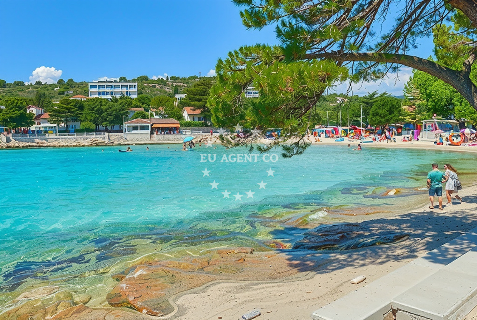 Additional view of Slanica beach in 36 Ulica Murterskih Brašćin, Murter