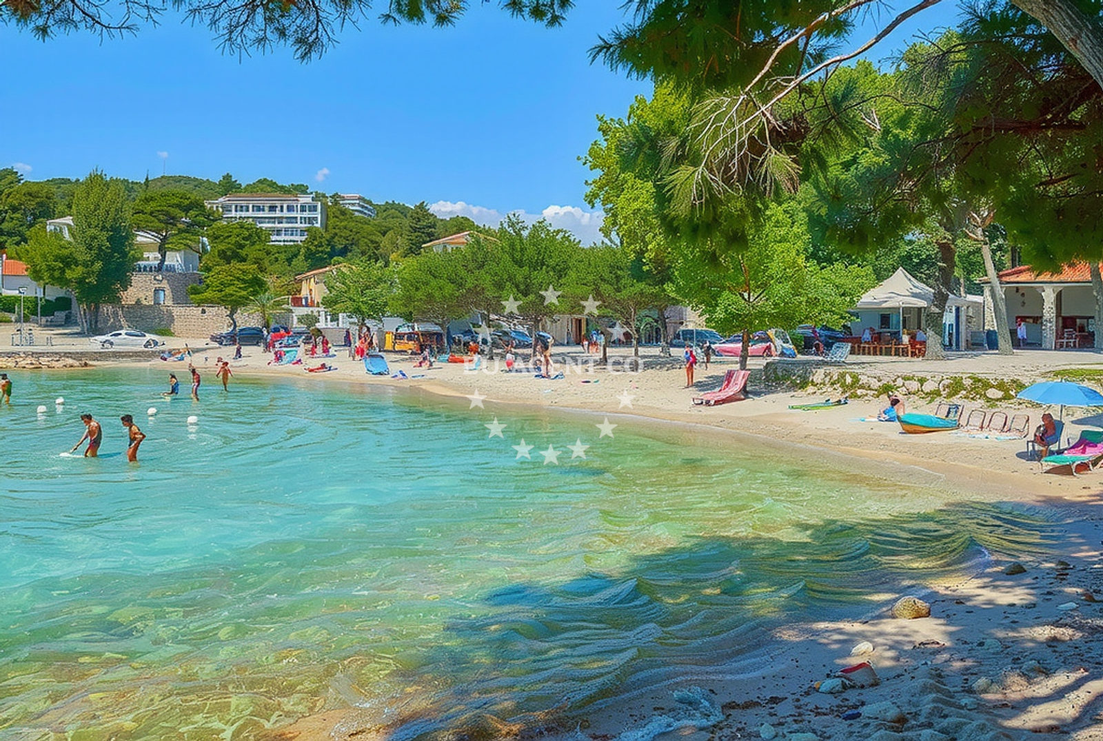 Additional view of Slanica beach in 36 Ulica Murterskih Brašćin, Murter
