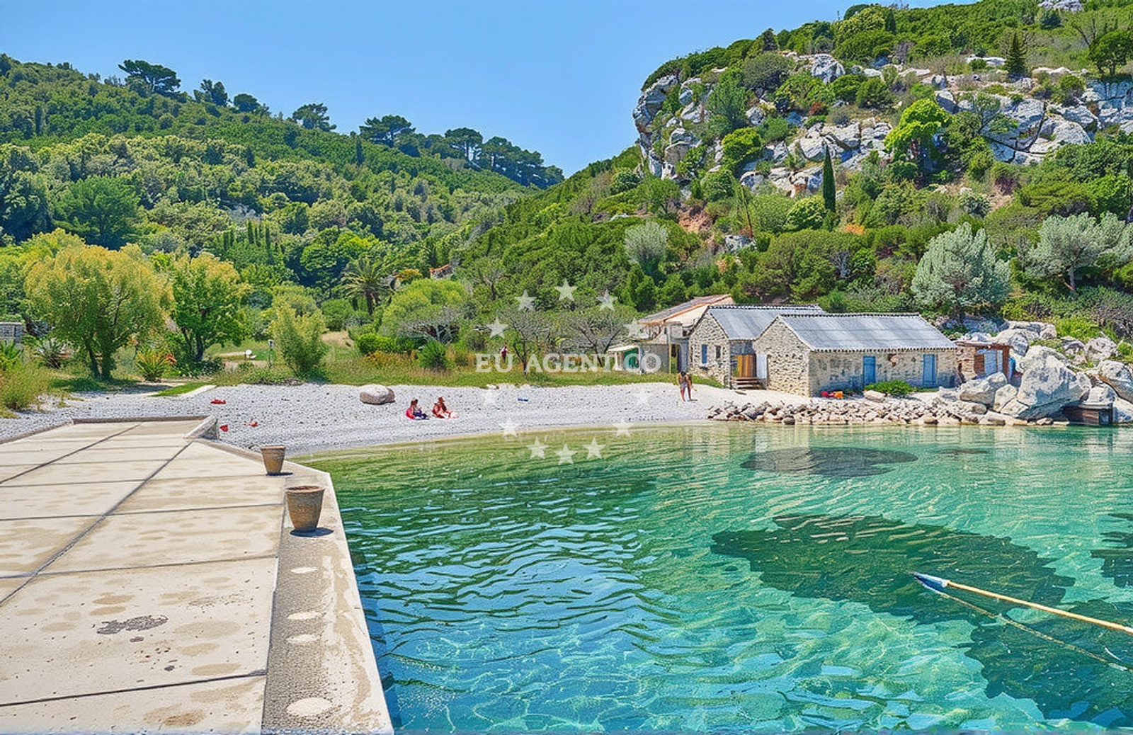 Additional view of Slatina Bay in dol 8, Vis