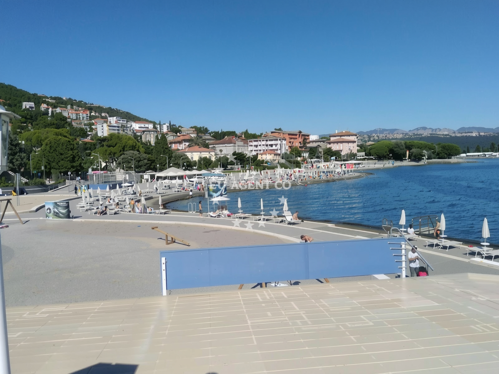 Overview of Slatina beach in Ulica Maršala Tita 170 3rd floor, Opatija