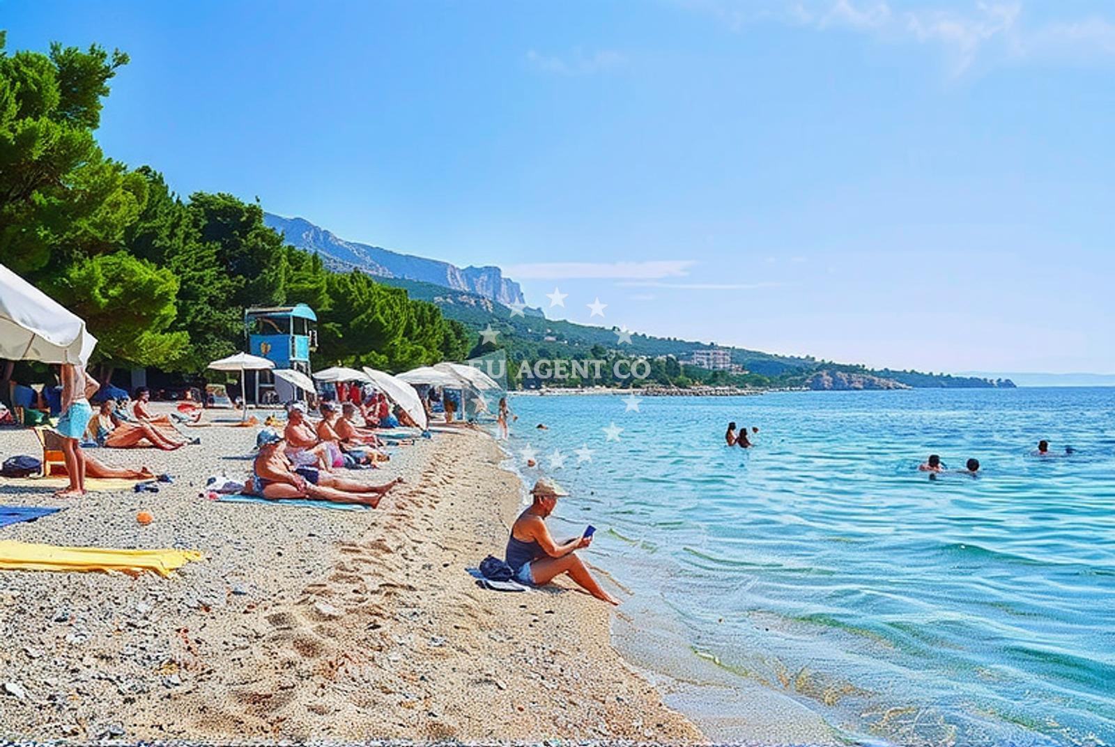 Additional view of Slatina beach in 77 Dračevice, Tučepi