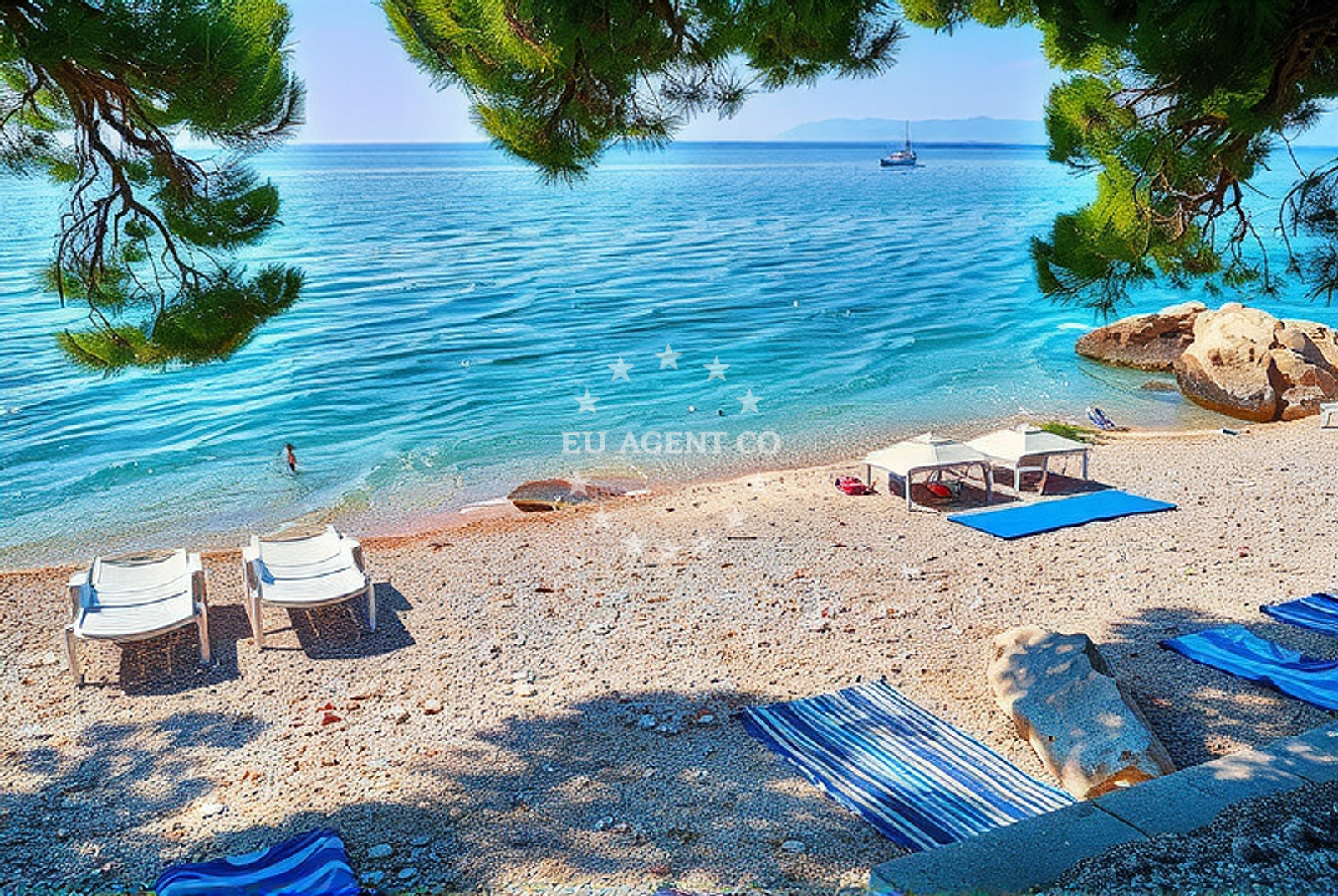 Additional view of Slatina beach in 77 Dračevice, Tučepi