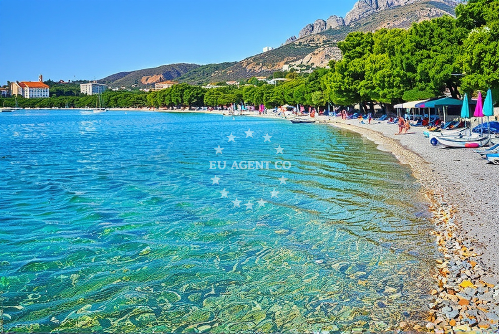 Additional view of Slatina beach in 77 Dračevice, Tučepi