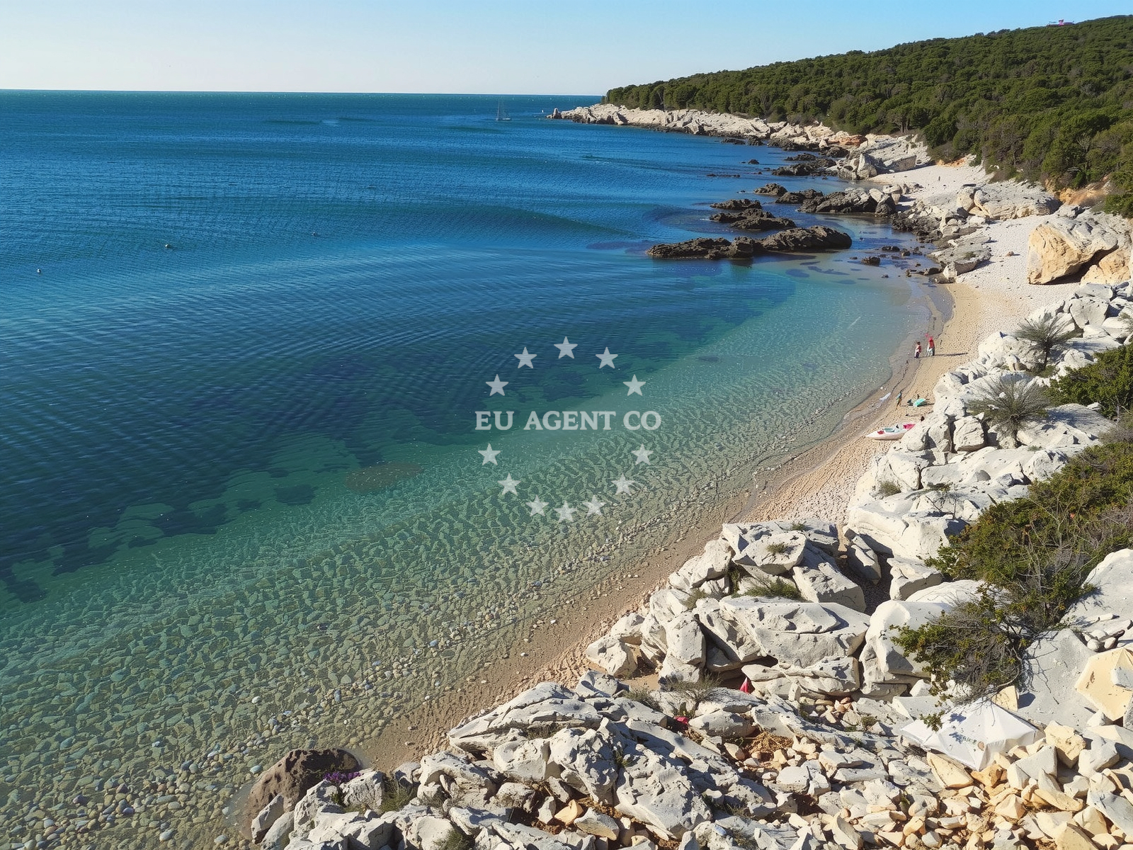 Additional view of Slatina beach in Martiniscica 19F , Martinšćica