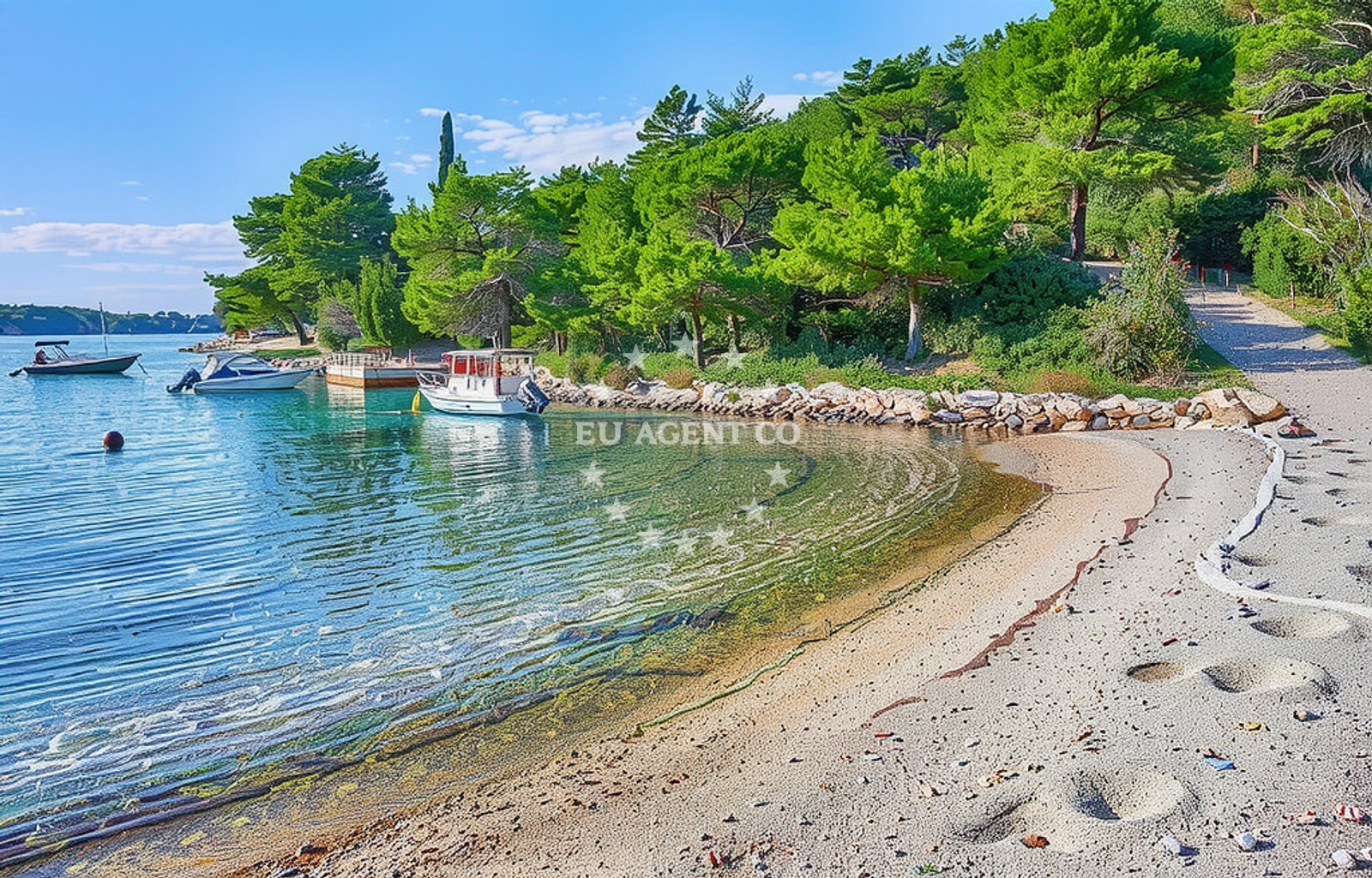Additional view of Slatina beach in Uvala Poplat Broj 40, Vela Luka