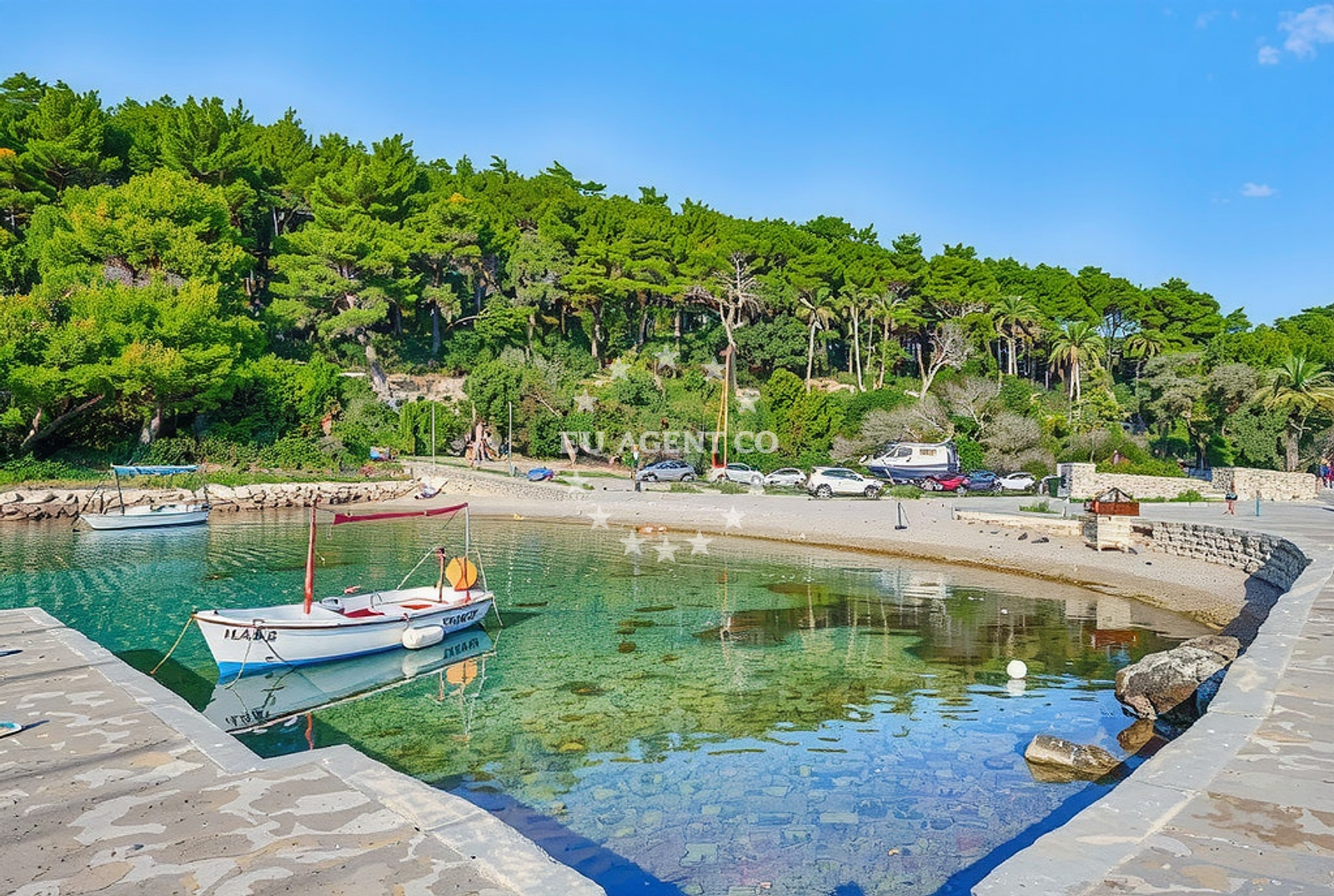 Additional view of Slatina beach in Uvala Poplat Broj 40, Vela Luka