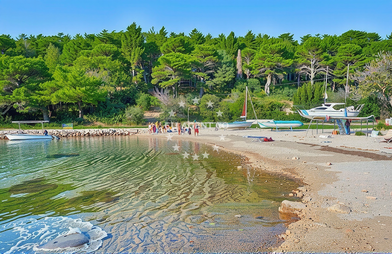 Additional view of Slatina beach in Uvala Poplat Broj 40, Vela Luka
