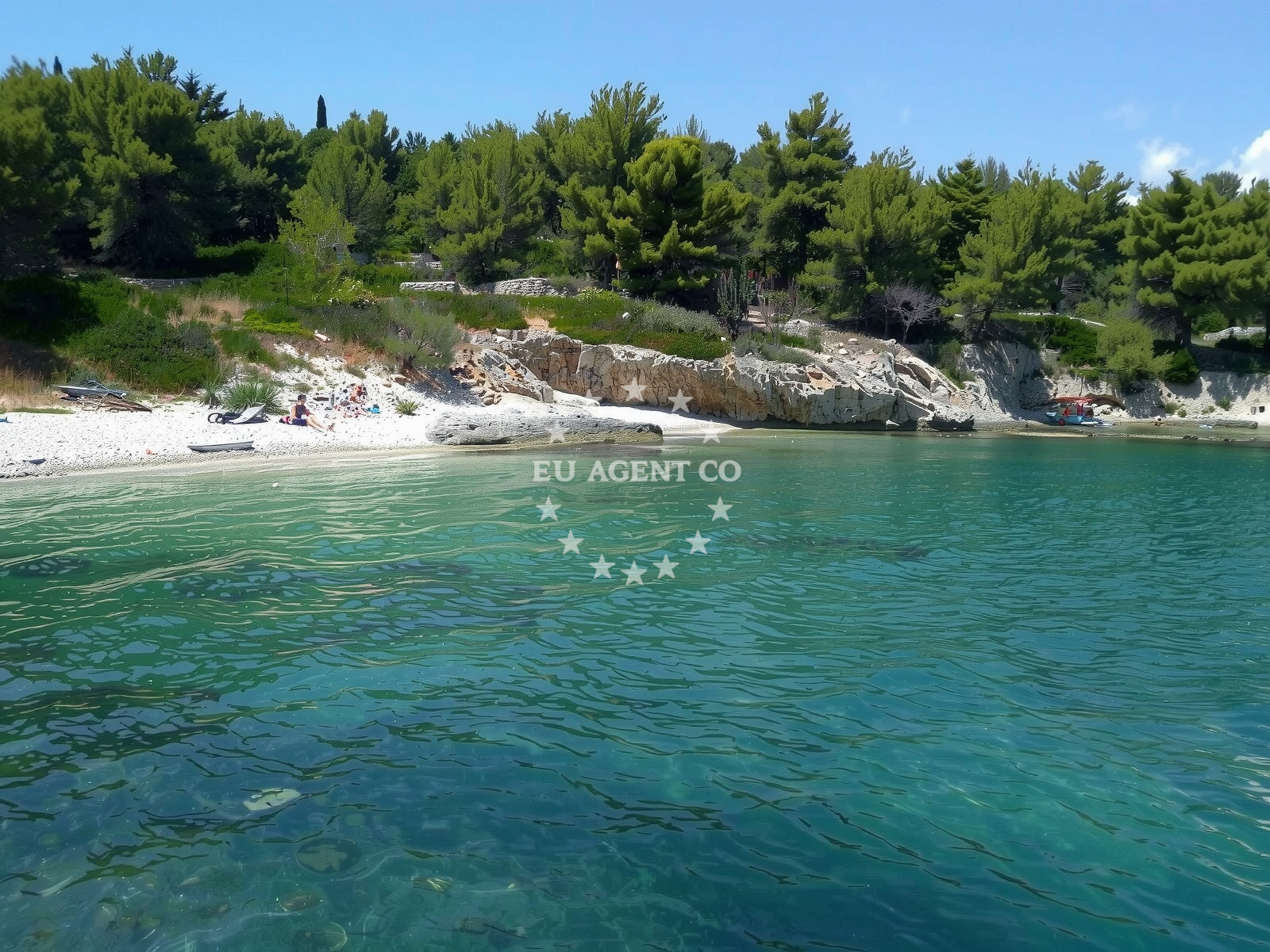 Shoreline and swimming area at Slatine beach in Put slatišćaka 12, Slatine