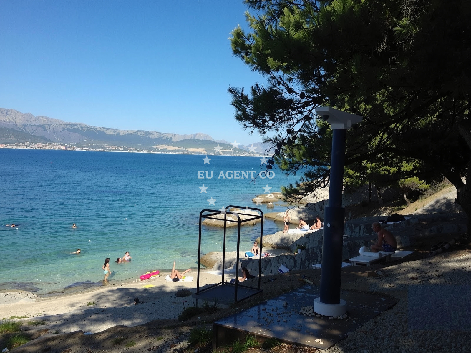 Sea and coastal view of Slatine beach in Put slatišćaka 12, Slatine