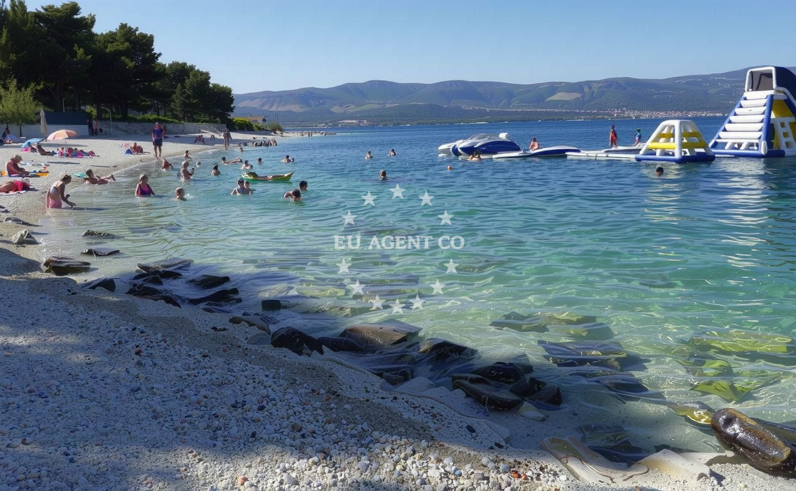 Additional view of Slatine II beach in 21 Trogirska, Slatine