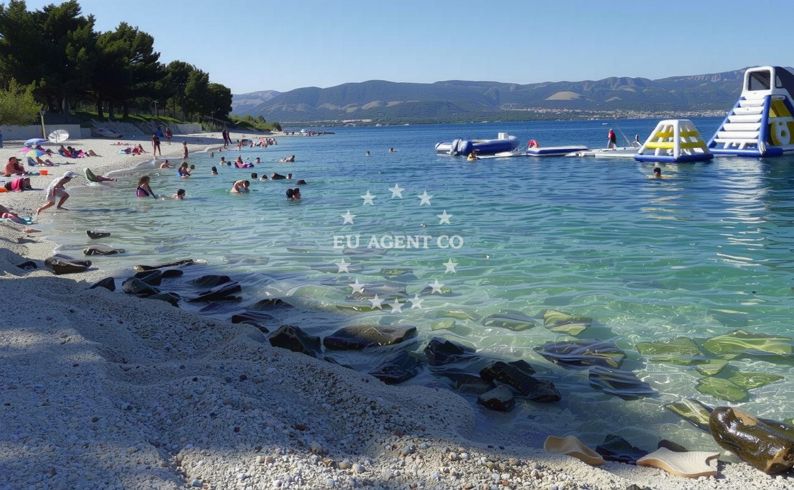 Additional view of Slatine II beach in 21 Trogirska, Slatine