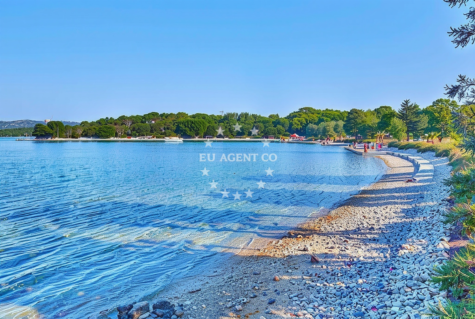 Additional view of Slatine sredina, Veli Rat (Dugi otok) Beach in Slatine sredina