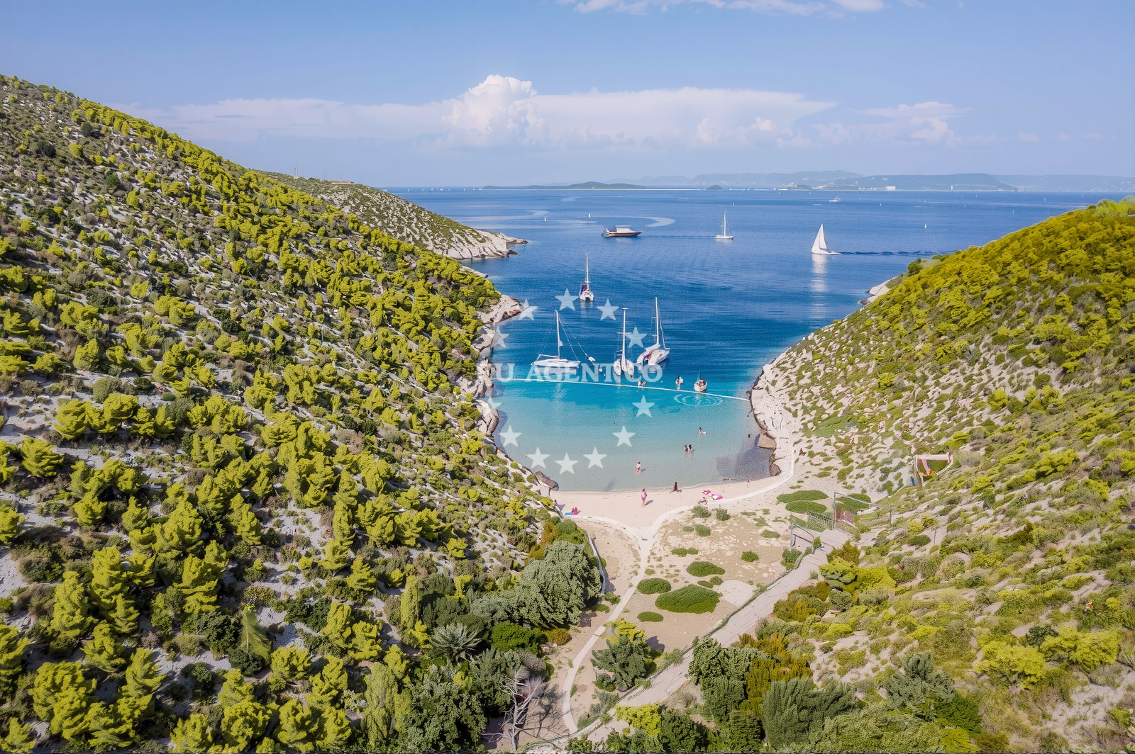Additional view of Smokova beach in , Vis
