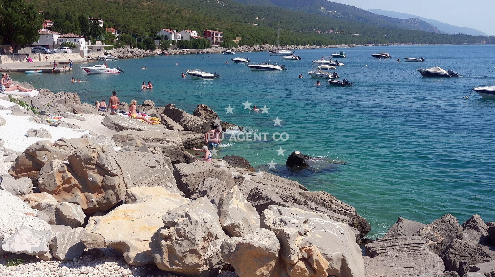 Sea and coastal view of Smokvica beach in Duga?ka ulica 11, Klenovica