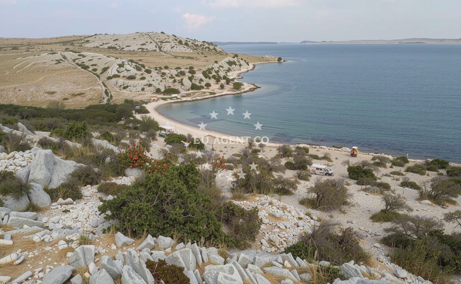 Sea and coastal view of Smokvica beach III in Alojzija Stepinca 5 1. kat, Povljana