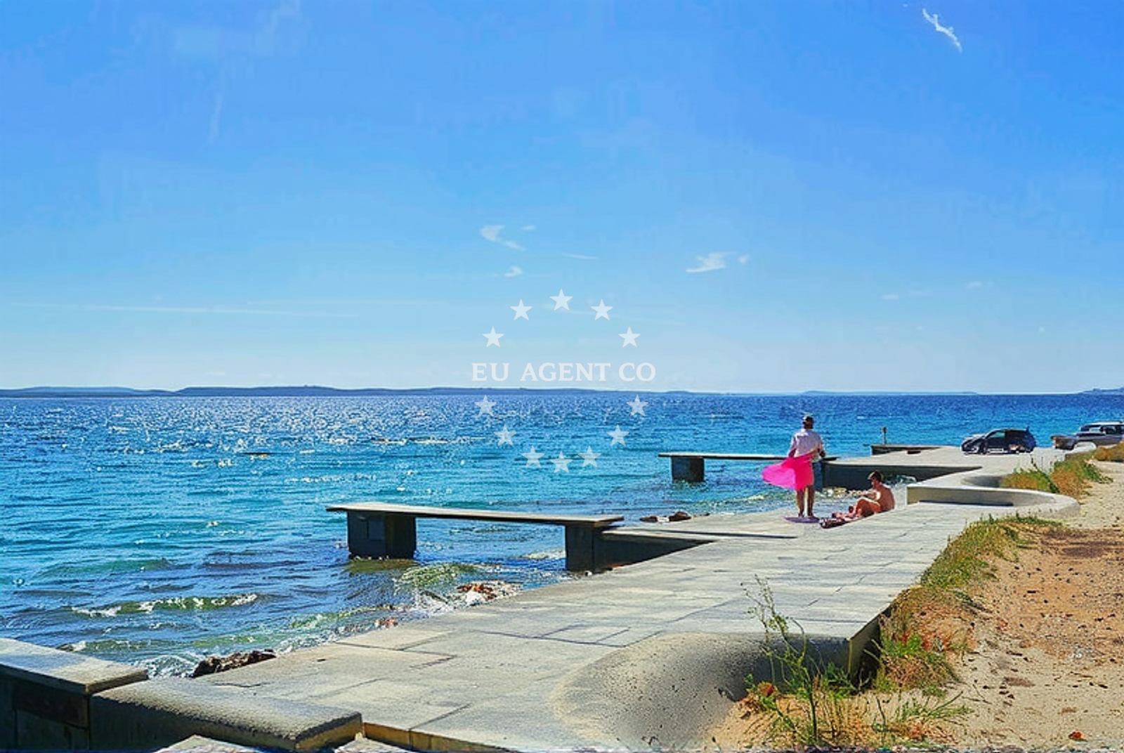 Sea and coastal view of Smokvica, Kožino Beach in Smokvica