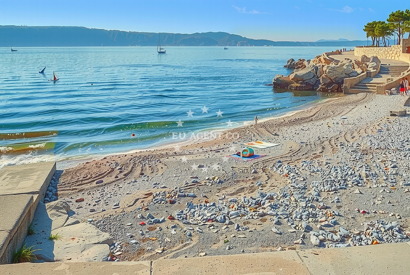 Shoreline and swimming area at Smokvica Krmpotska: beaches and coves (1) in Smokvica Krmpotska