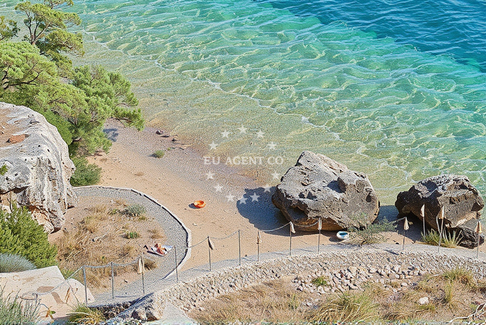 Sea and coastal view of Smokvica (Pag): beaches and coves (3) in Smokvica (Pag)
