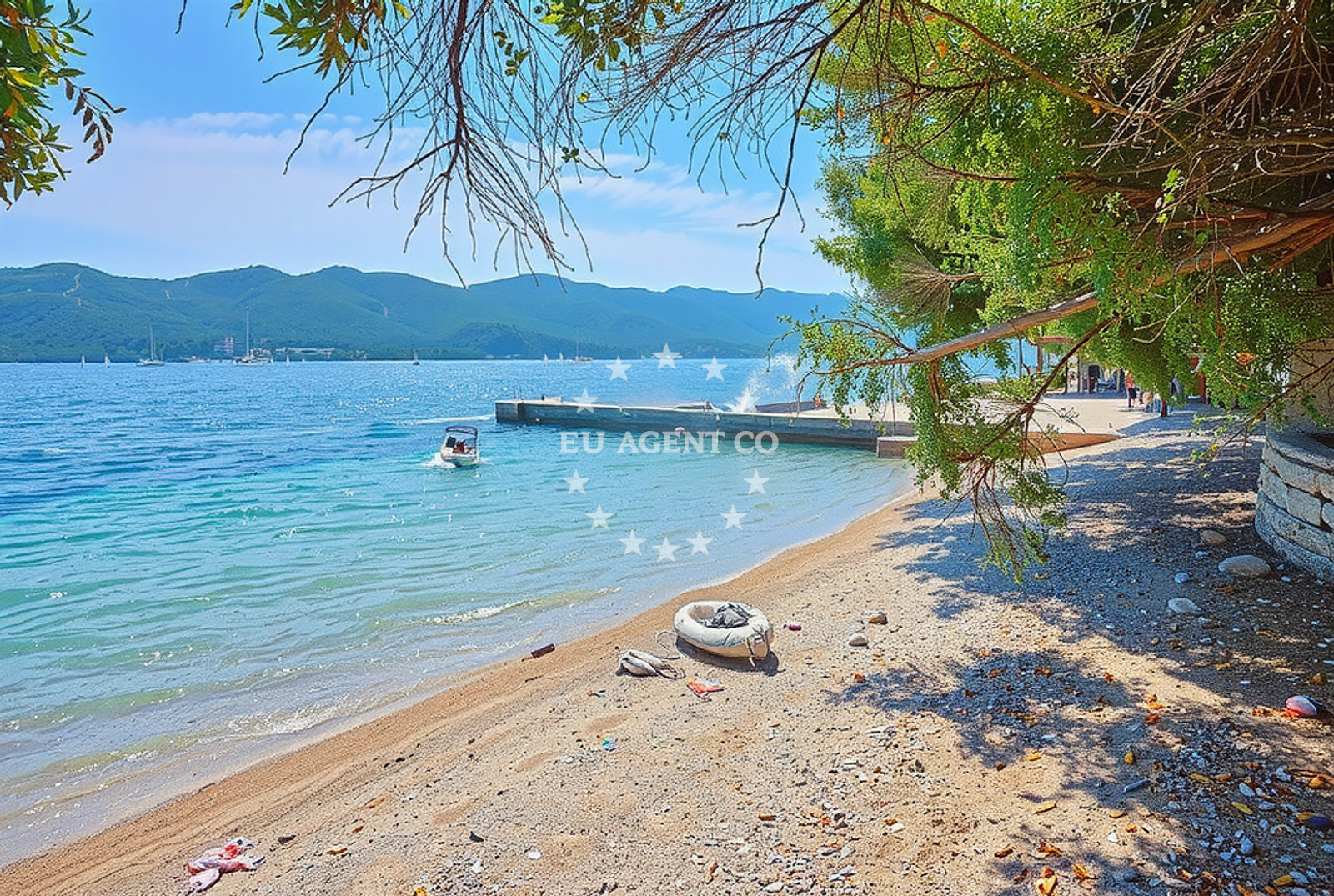 Sea and coastal view of Smokvica zapad, Viganj Beach in Smokvica zapad