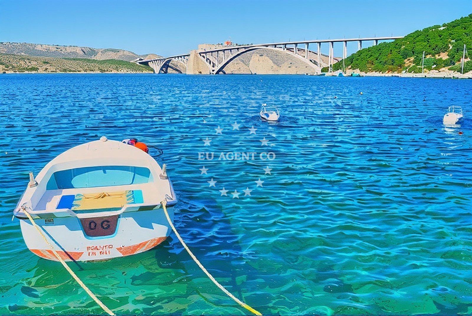 Sea and coastal view of Šmrika: beaches and coves (1) in Šmrika