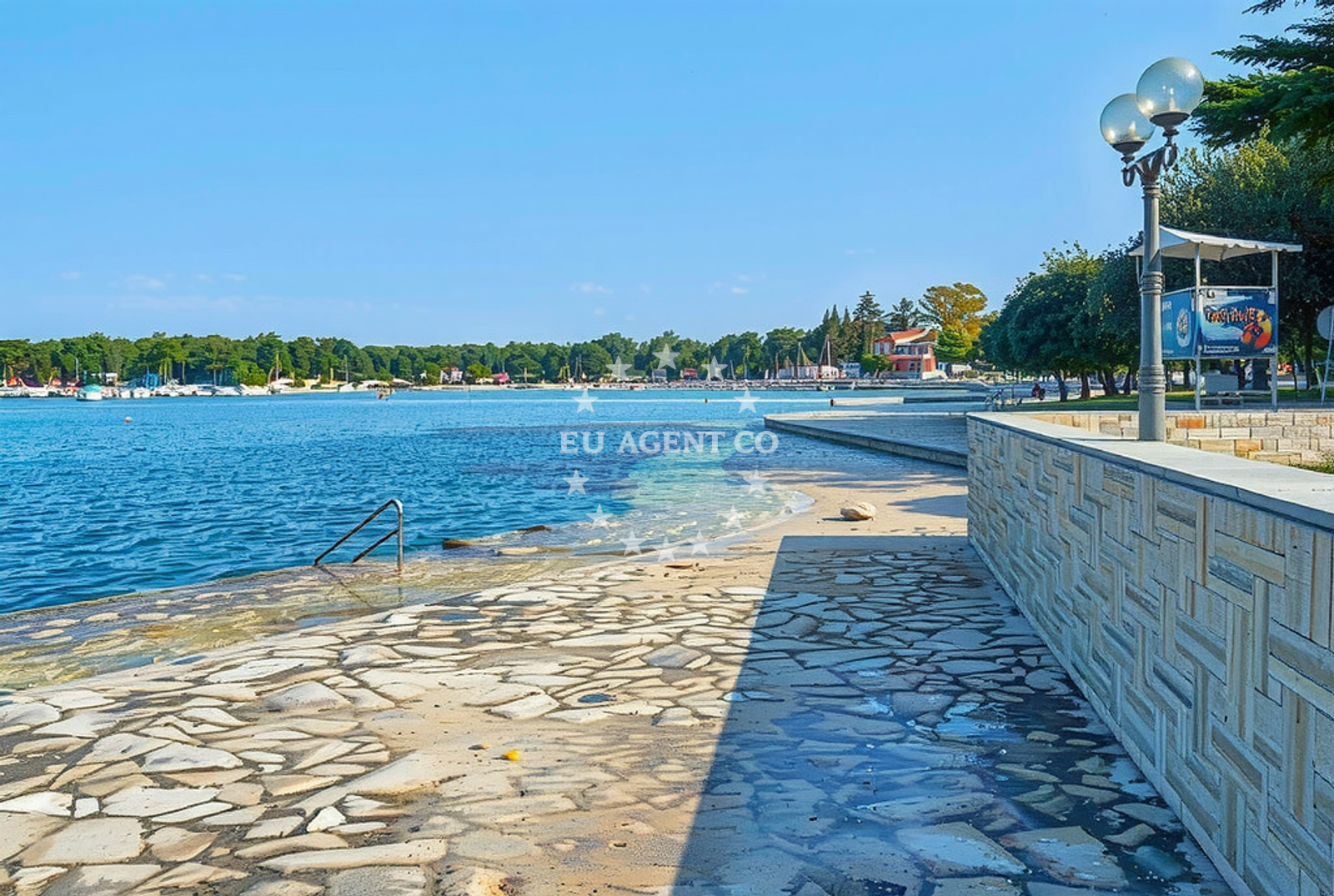 Beach facilities and surroundings at Sol Umag, Umag Beach in Sol Umag