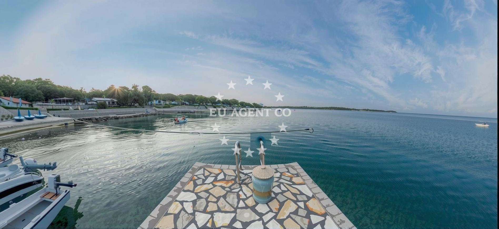 Overview of Solaris beach in Camping Solaris 1, Poreč