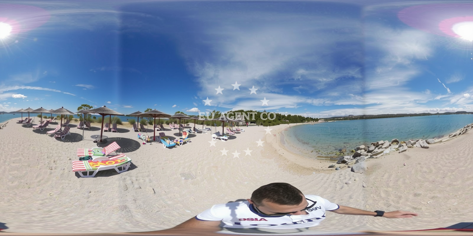 Shoreline and swimming area at Solaris beach in Hoteli Solaris 86, Šibenik