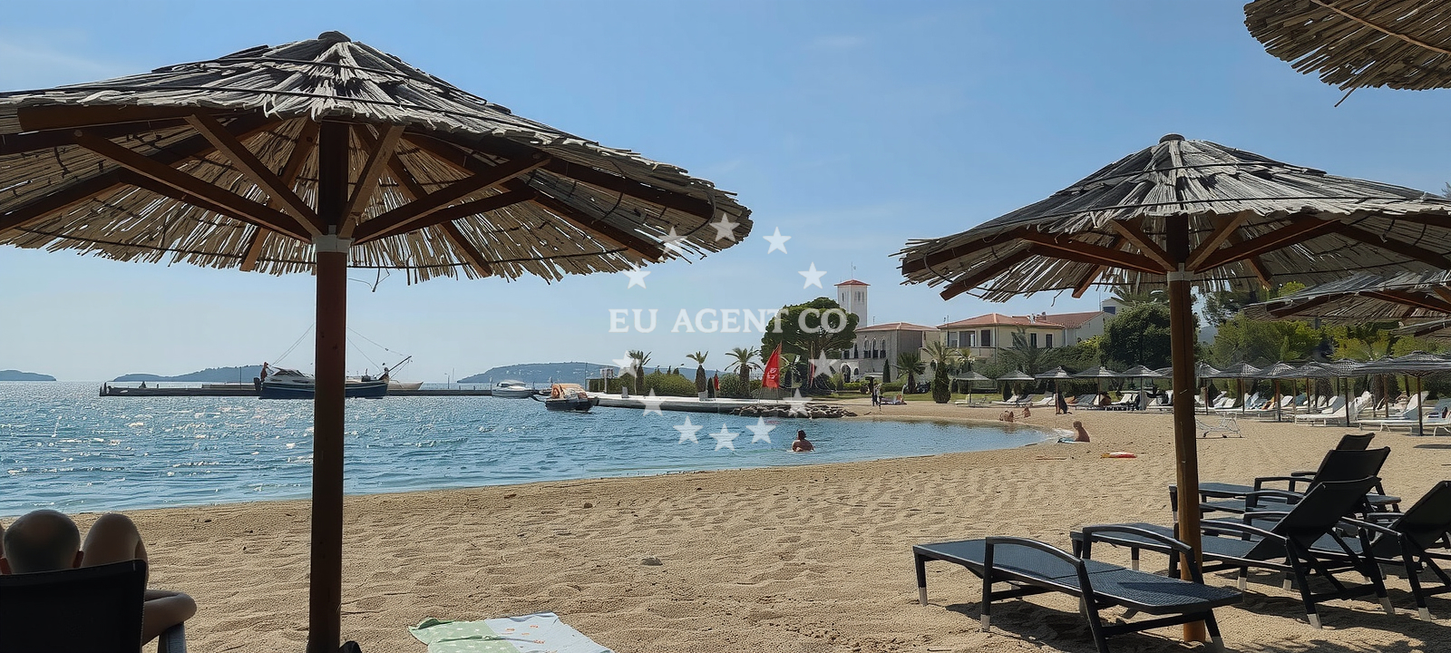 Beach facilities and surroundings at Solaris beach in Hoteli Solaris 86, Šibenik