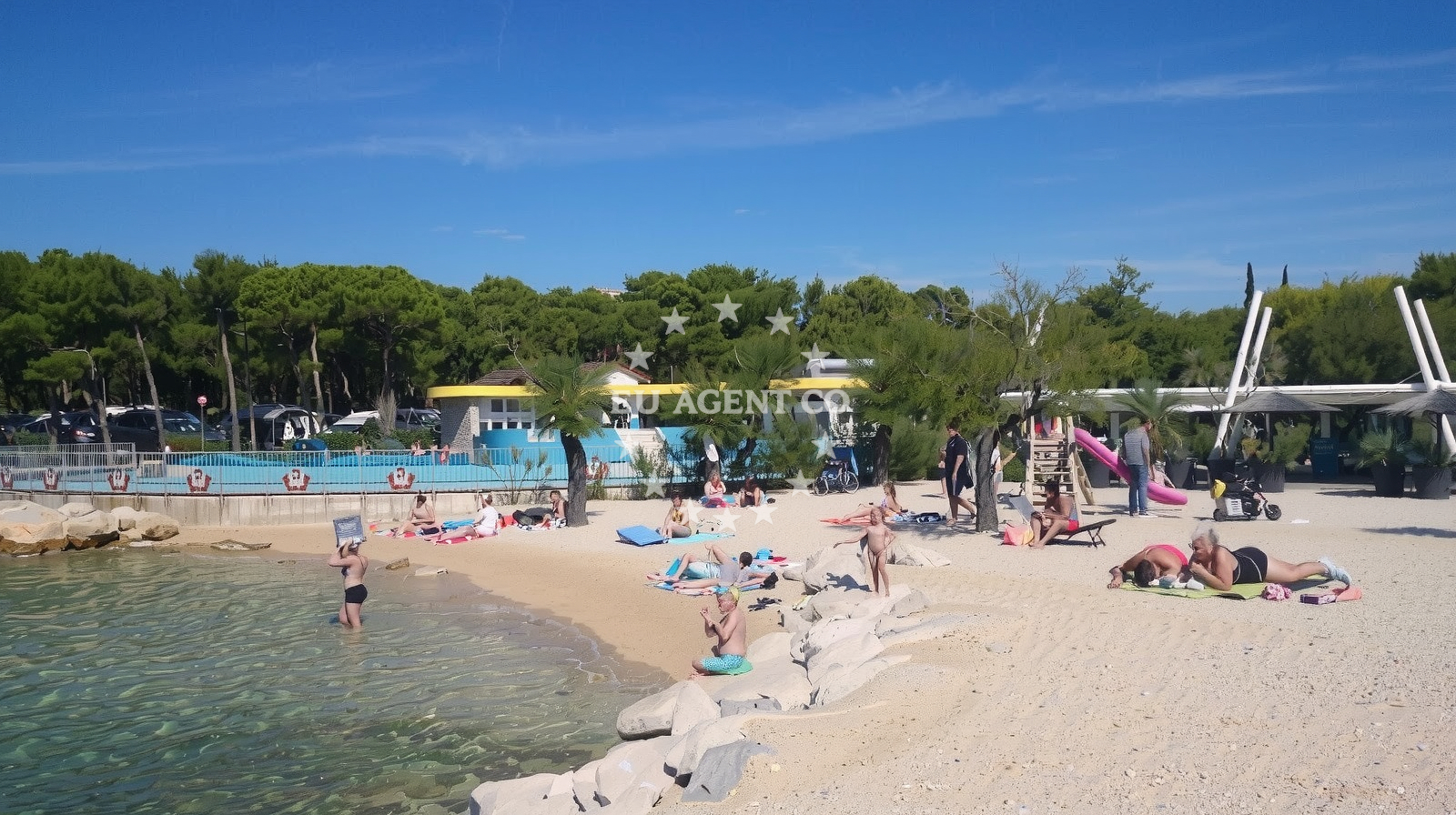 Sea and coastal view of Solaris beach II in Sibenik 22000, Šibenik