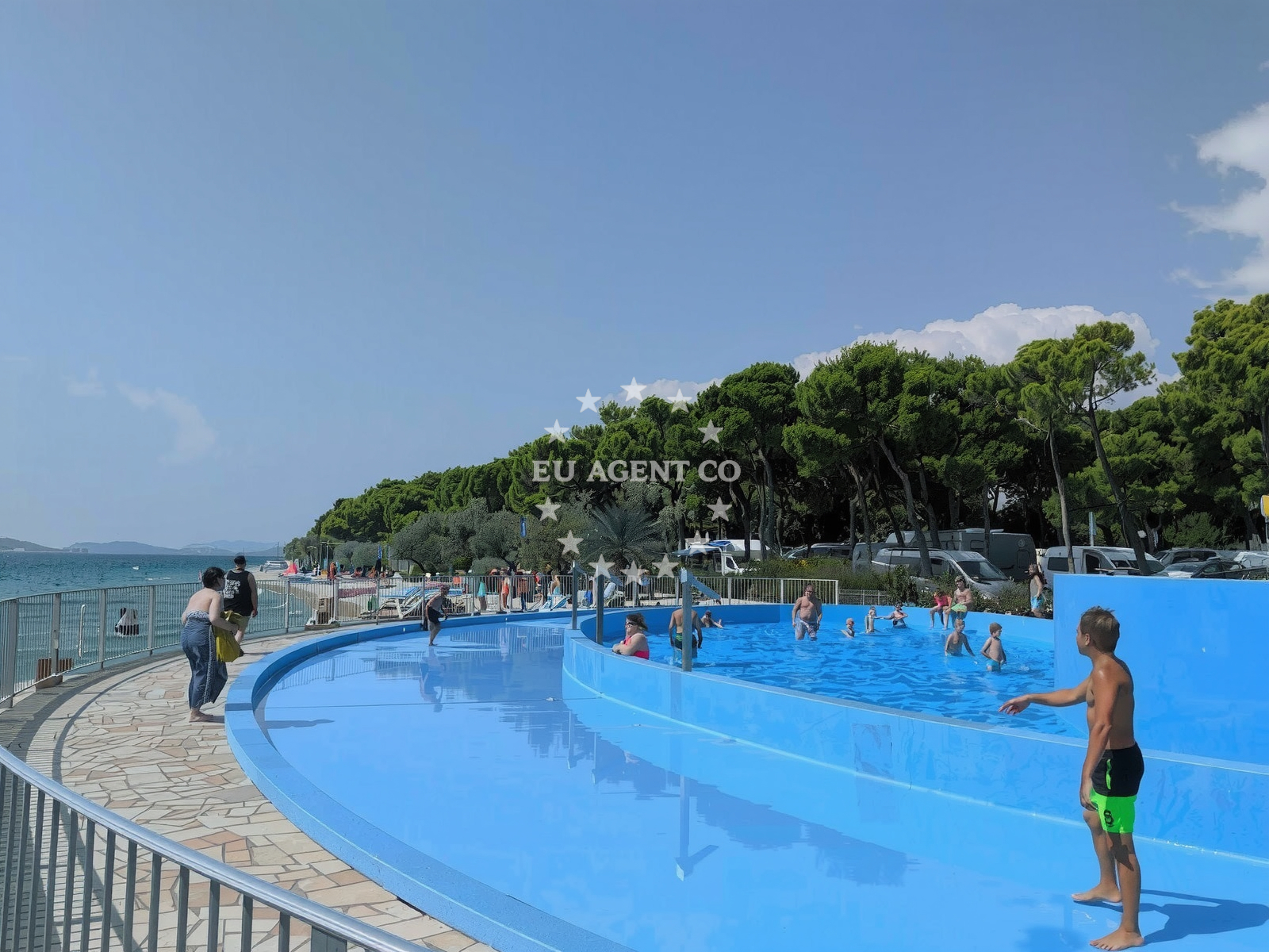 Beach facilities and surroundings at Solaris beach II in Sibenik 22000, Šibenik