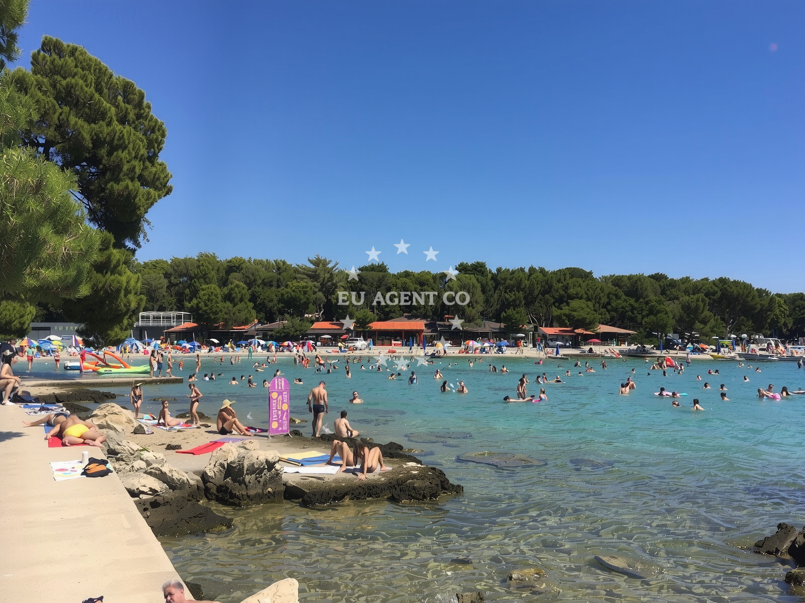 Additional view of Soline beach in 16 Put Kumenta, Biograd na Moru