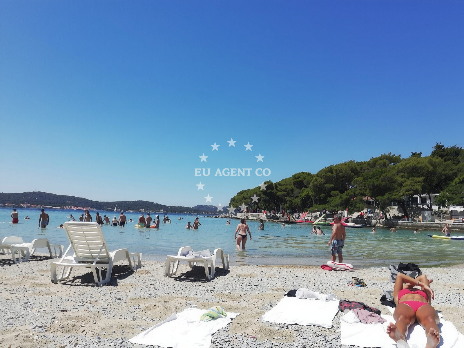 Additional view of Soline beach in 16 Put Kumenta, Biograd na Moru