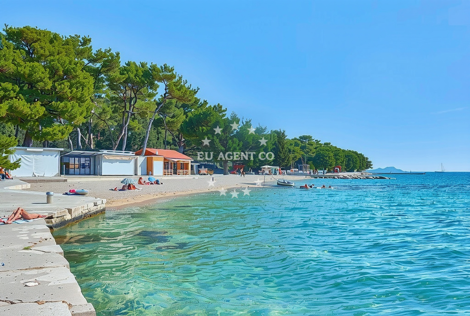 Additional view of Soline beach in 16 Put Kumenta, Biograd na Moru