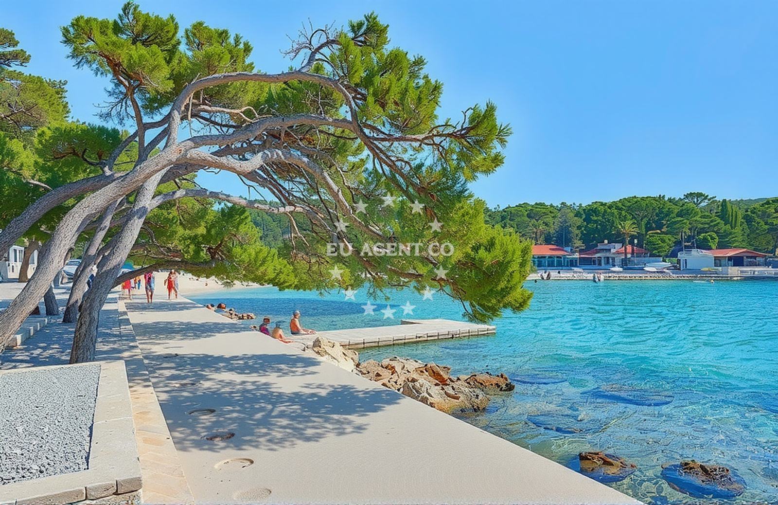 Additional view of Soline beach in 16 Put Kumenta, Biograd na Moru