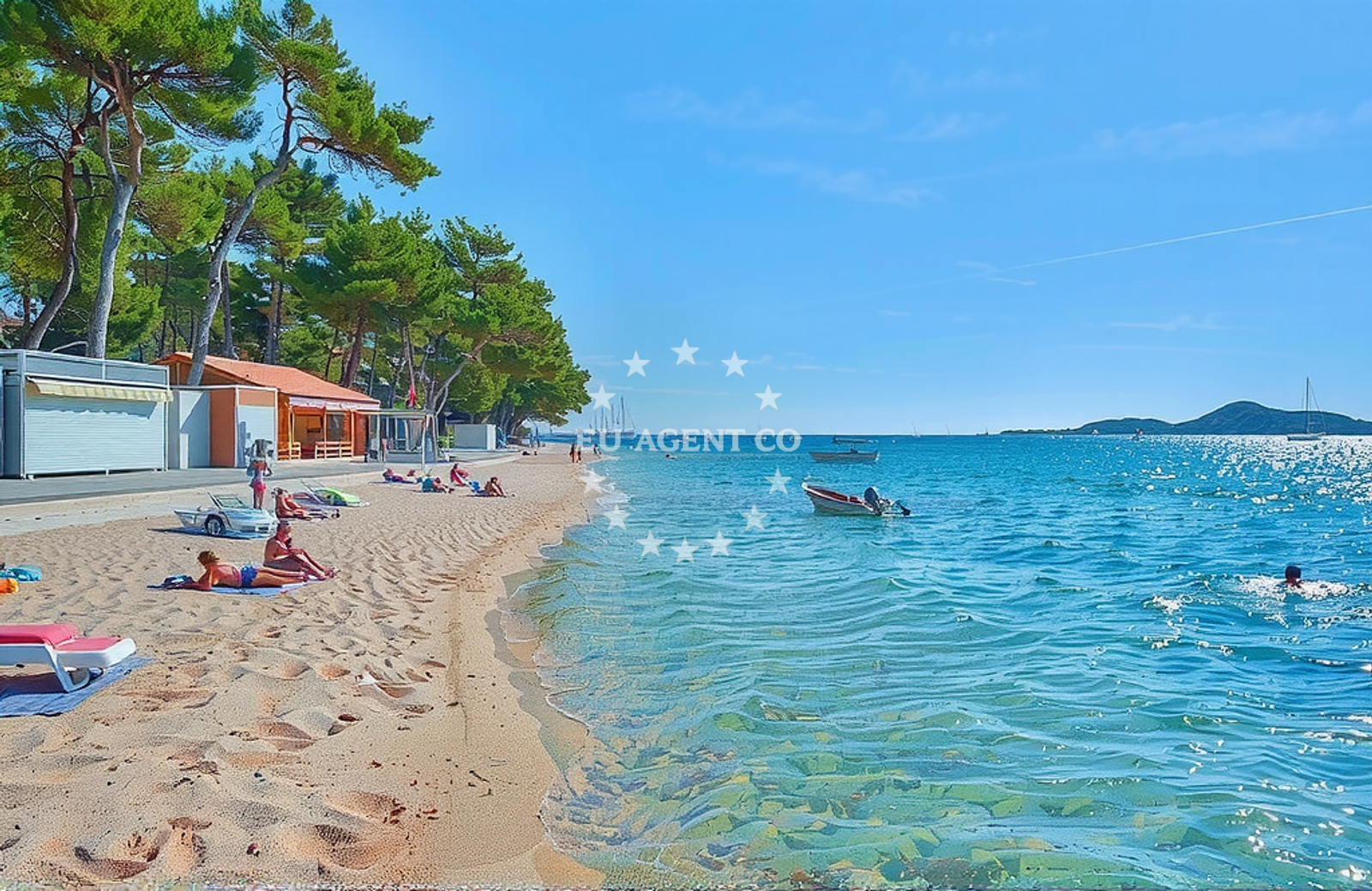 Additional view of Soline beach in 16 Put Kumenta, Biograd na Moru