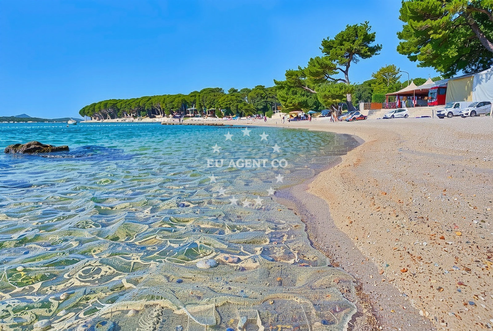 Additional view of Soline beach in 16 Put Kumenta, Biograd na Moru