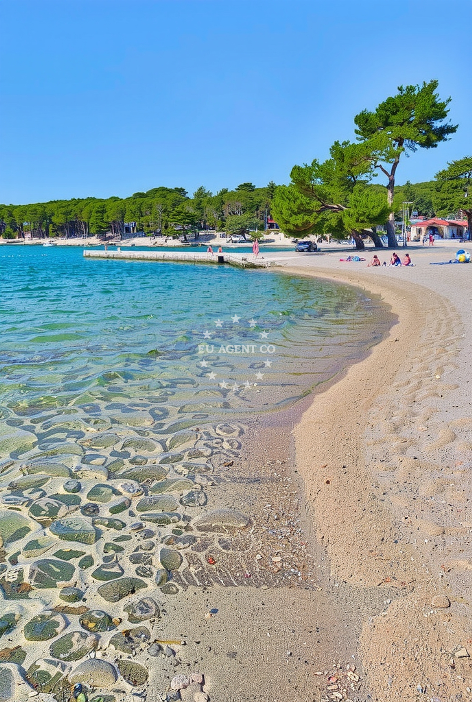 Additional view of Soline beach in 16 Put Kumenta, Biograd na Moru
