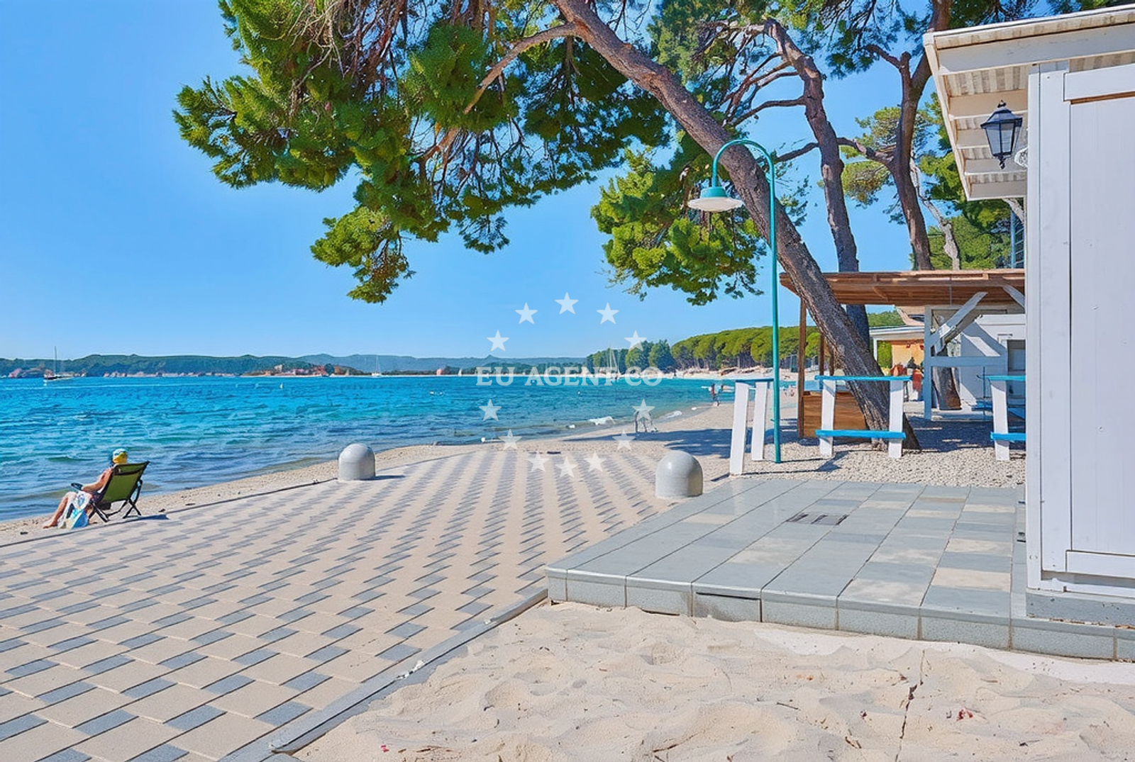 Additional view of Soline beach in 16 Put Kumenta, Biograd na Moru