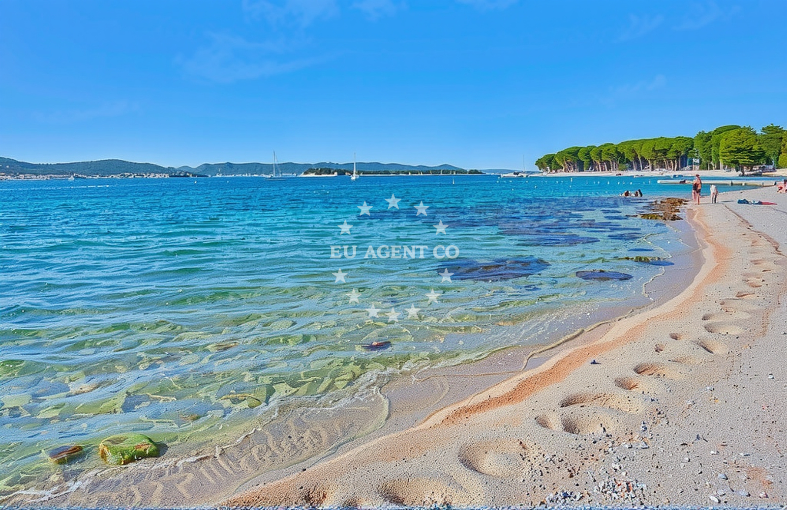 Additional view of Soline beach in 16 Put Kumenta, Biograd na Moru