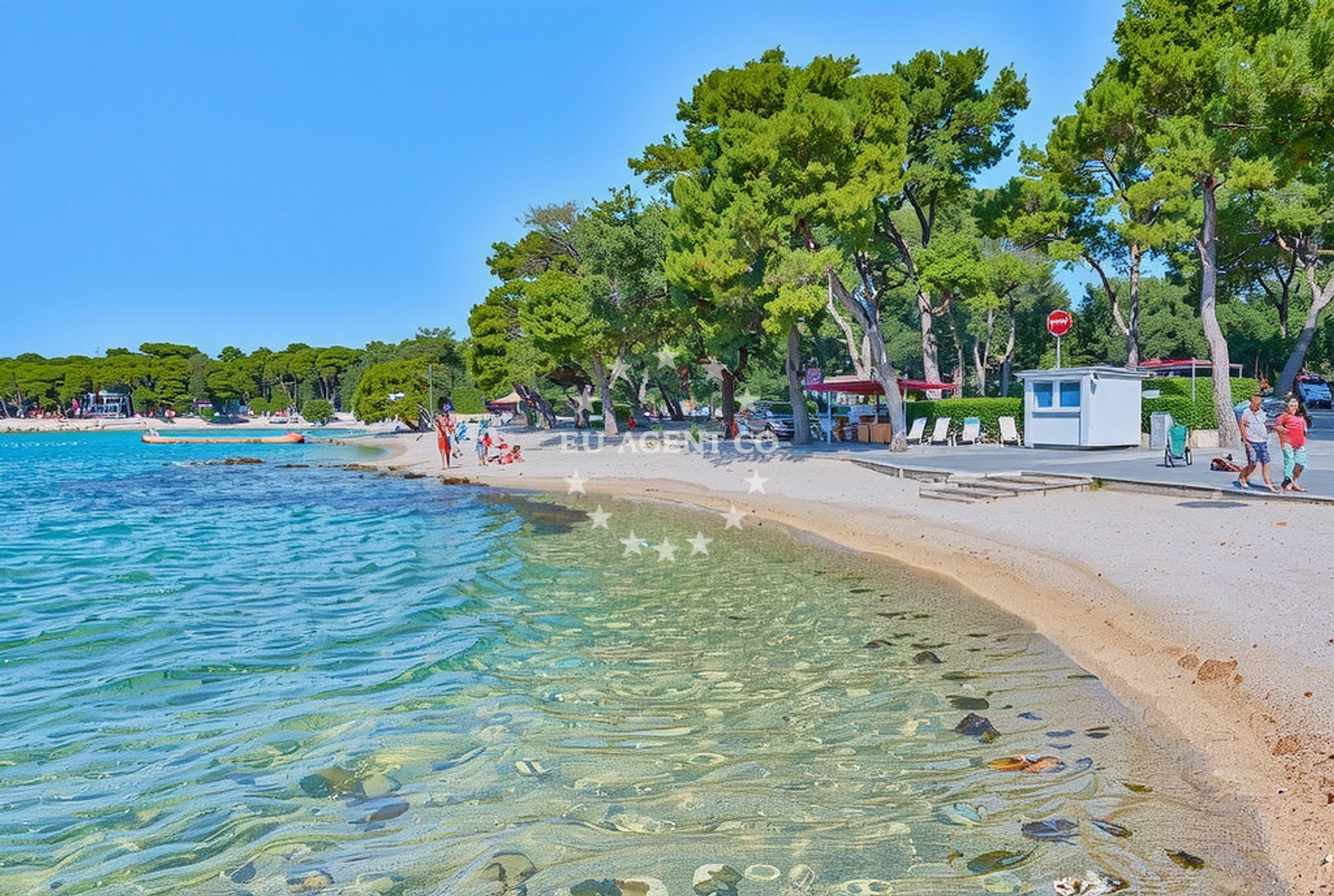 Additional view of Soline beach in 16 Put Kumenta, Biograd na Moru
