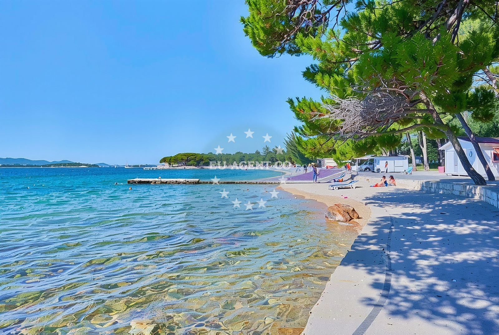 Additional view of Soline beach in 16 Put Kumenta, Biograd na Moru