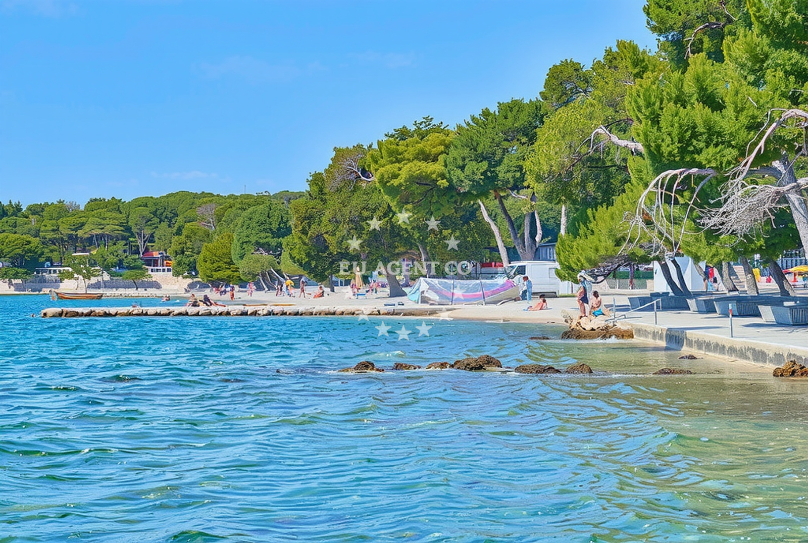 Additional view of Soline beach in 16 Put Kumenta, Biograd na Moru
