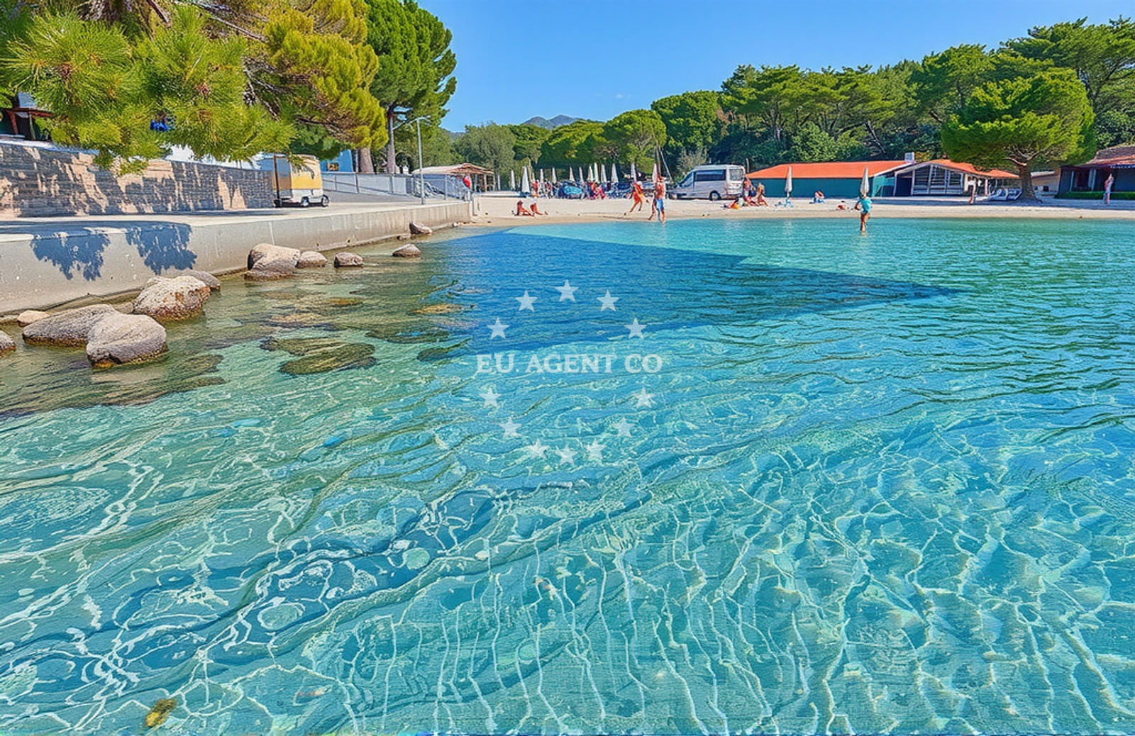 Additional view of Soline beach in 16 Put Kumenta, Biograd na Moru