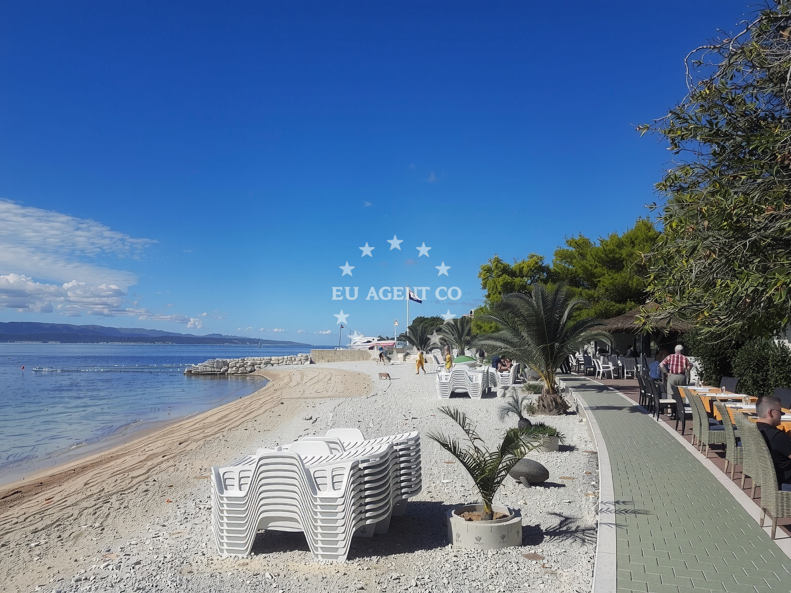 Sea and coastal view of Soline Beach in Frankopanska 5, Brela